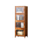Water Resistant Storage Cabinet Glass Paned Standard Cabinet 17"L x 13"W x 49"H Glass Clearhalo 'Cabinets & Chests' 'cabinets_chests' 'furn' 'furn_cabinets_chests' 'Furniture' 'Living Room Furniture' 6568231