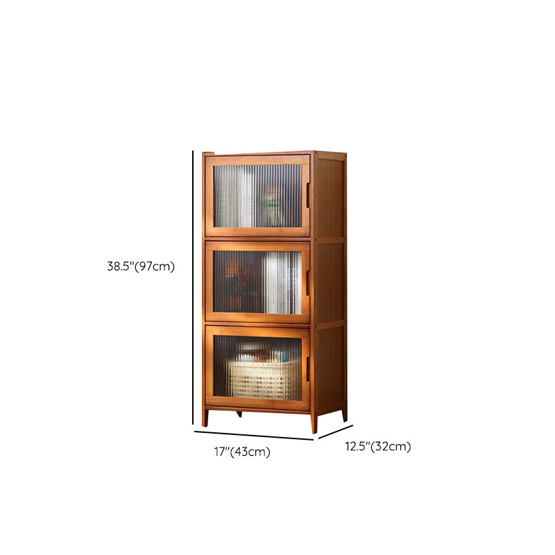 Water Resistant Storage Cabinet Glass Paned Standard Cabinet Clearhalo 'Cabinets & Chests' 'cabinets_chests' 'furn' 'furn_cabinets_chests' 'Furniture' 'Living Room Furniture' 6568254