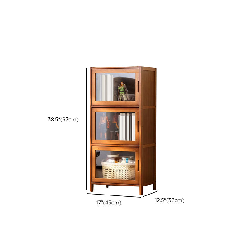 Water Resistant Storage Cabinet Glass Paned Standard Cabinet Clearhalo 'Cabinets & Chests' 'cabinets_chests' 'furn' 'furn_cabinets_chests' 'Furniture' 'Living Room Furniture' 6568255