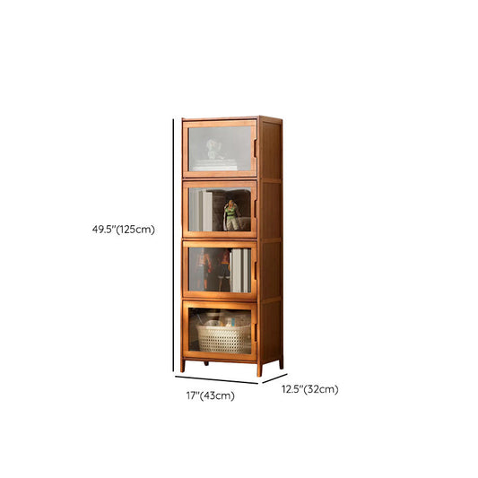 Water Resistant Storage Cabinet Glass Paned Standard Cabinet Clearhalo 'Cabinets & Chests' 'cabinets_chests' 'furn' 'furn_cabinets_chests' 'Furniture' 'Living Room Furniture' 6568258