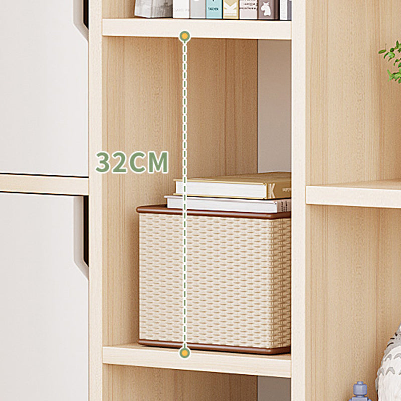 Simple Side Cabinet with Doors Modern Faux Wood Accent Cabinet Clearhalo 'Cabinets & Chests' 'cabinets_chests' 'furn' 'furn_cabinets_chests' 'Furniture' 'Living Room Furniture' 6568281