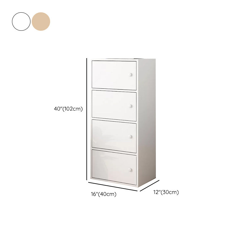 Simple Side Cabinet with Doors Modern Faux Wood Accent Cabinet Clearhalo 'Cabinets & Chests' 'cabinets_chests' 'furn' 'furn_cabinets_chests' 'Furniture' 'Living Room Furniture' 6568299