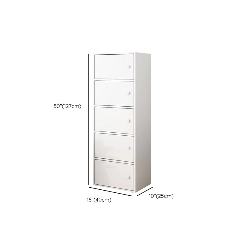 Simple Side Cabinet with Doors Modern Faux Wood Accent Cabinet Clearhalo 'Cabinets & Chests' 'cabinets_chests' 'furn' 'furn_cabinets_chests' 'Furniture' 'Living Room Furniture' 6568301