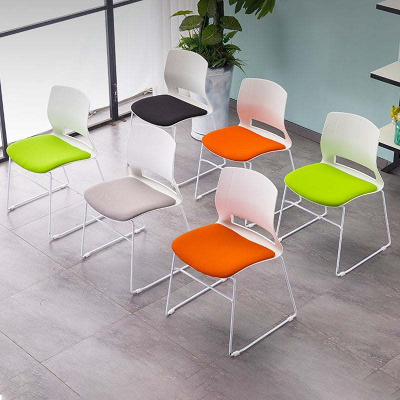 Sedia moderna senza ruote imbottiti nessuna sedia da scrivania angosciante