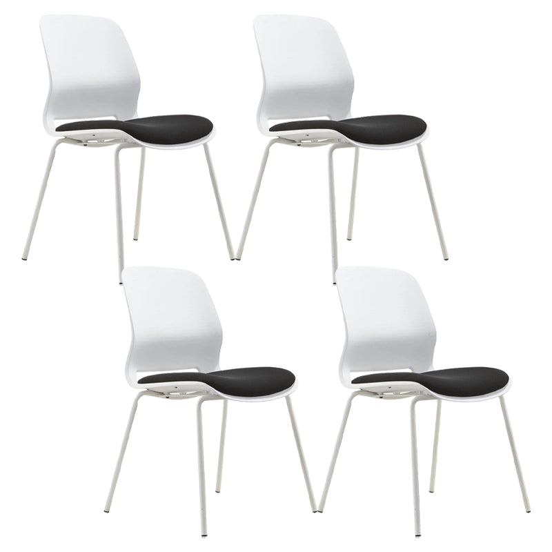 Sedia moderna senza ruote imbottiti nessuna sedia da scrivania angosciante