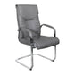 Modern Fixed Arms Office Chair Leather Task Chair for Office Dark Gray 1 Piece Clearhalo 'furn' 'furn_office_chair' 'Furniture' 'Office Chairs' 'Office Furniture' 'office_chair' 6569177