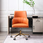 Modern Fixed Arms Desk Chair Adjustable Seat Height Office Chair with Wheels Orange 1 Piece Clearhalo 'furn' 'furn_office_chair' 'Furniture' 'Office Chairs' 'Office Furniture' 'office_chair' 6569310