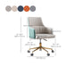 Modern Fixed Arms Desk Chair Adjustable Seat Height Office Chair with Wheels Clearhalo 'furn' 'furn_office_chair' 'Furniture' 'Office Chairs' 'Office Furniture' 'office_chair' 6569342