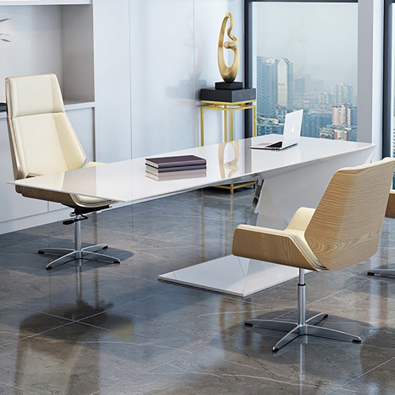 Slide Modern Desk Chair Adjustable Seat Height Office Chair with Wheels Clearhalo 'furn' 'furn_office_chair' 'Furniture' 'Office Chairs' 'Office Furniture' 'office_chair' 6569345