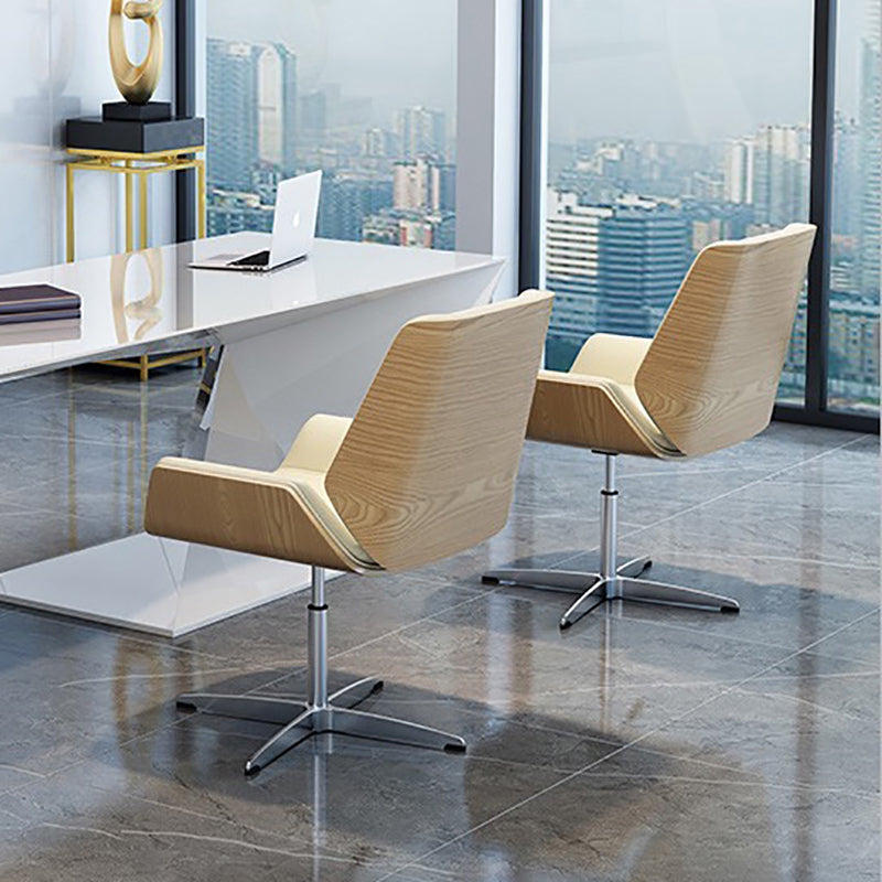 Slide Modern Desk Chair Adjustable Seat Height Office Chair with Wheels Clearhalo 'furn' 'furn_office_chair' 'Furniture' 'Office Chairs' 'Office Furniture' 'office_chair' 6569348