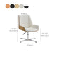 Slide Modern Desk Chair Adjustable Seat Height Office Chair with Wheels Clearhalo 'furn' 'furn_office_chair' 'Furniture' 'Office Chairs' 'Office Furniture' 'office_chair' 6569379