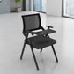Contemporary Arms Included Conference Chair Mesh-back Chair for Office Black With Writing Pad 1 Piece Clearhalo 'furn' 'furn_office_chair' 'Furniture' 'Office Chairs' 'Office Furniture' 'office_chair' 6569380