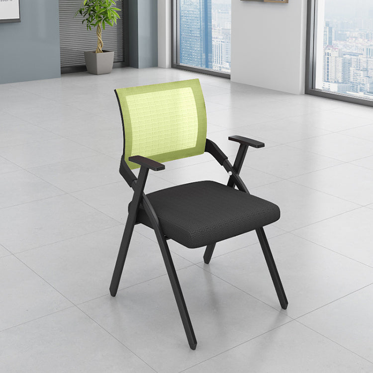 Contemporary Arms Included Conference Chair Mesh-back Chair for Office Green Without Writing Pad 1 Piece Clearhalo 'furn' 'furn_office_chair' 'Furniture' 'Office Chairs' 'Office Furniture' 'office_chair' 6569382