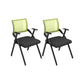 Contemporary Arms Included Conference Chair Mesh-back Chair for Office Green Without Writing Pad 2 Piece Set Clearhalo 'furn' 'furn_office_chair' 'Furniture' 'Office Chairs' 'Office Furniture' 'office_chair' 6569390