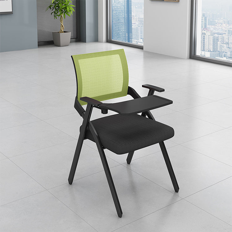 Contemporary Arms Included Conference Chair Mesh-back Chair for Office Green With Writing Pad 1 Piece Clearhalo 'furn' 'furn_office_chair' 'Furniture' 'Office Chairs' 'Office Furniture' 'office_chair' 6569402