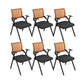 Contemporary Arms Included Conference Chair Mesh-back Chair for Office Orange Without Writing Pad 6 Piece Set Clearhalo 'furn' 'furn_office_chair' 'Furniture' 'Office Chairs' 'Office Furniture' 'office_chair' 6569414