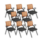 Contemporary Arms Included Conference Chair Mesh-back Chair for Office Orange Without Writing Pad 8 Piece Set Clearhalo 'furn' 'furn_office_chair' 'Furniture' 'Office Chairs' 'Office Furniture' 'office_chair' 6569415