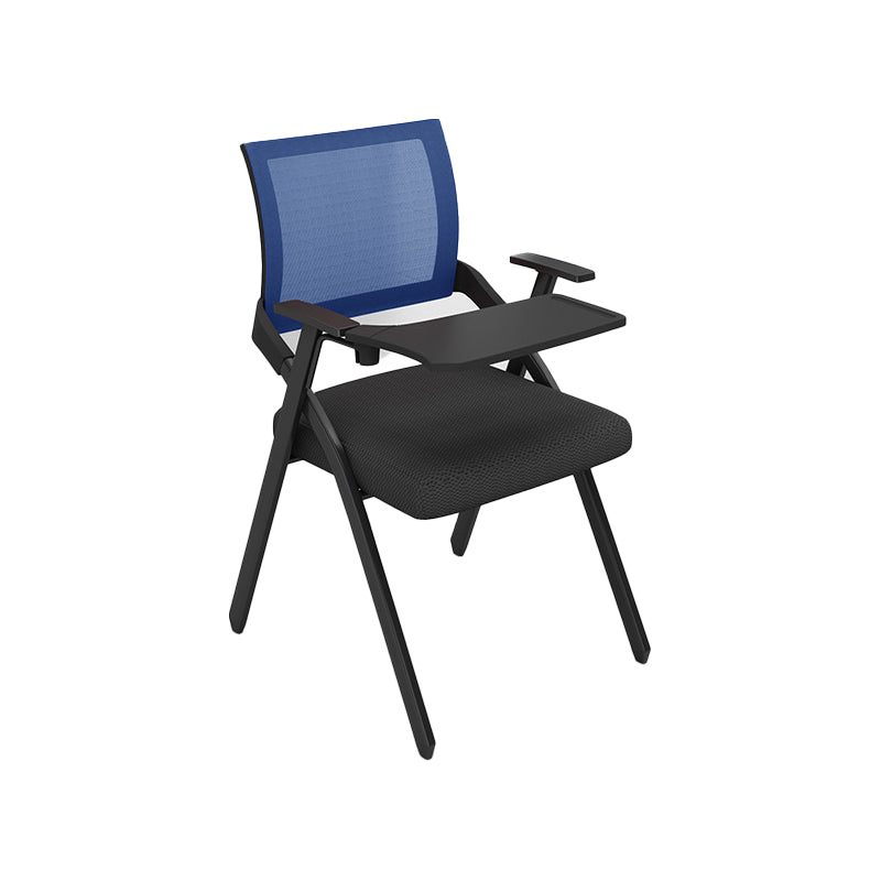Contemporary Arms Included Conference Chair Mesh-back Chair for Office Blue With Writing Pad 1 Piece Clearhalo 'furn' 'furn_office_chair' 'Furniture' 'Office Chairs' 'Office Furniture' 'office_chair' 6569416