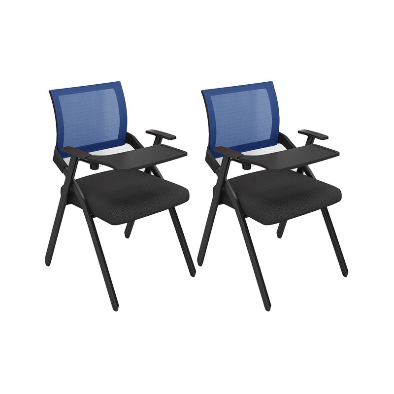 Contemporary Arms Included Conference Chair Mesh-back Chair for Office Blue With Writing Pad 2 Piece Set Clearhalo 'furn' 'furn_office_chair' 'Furniture' 'Office Chairs' 'Office Furniture' 'office_chair' 6569417
