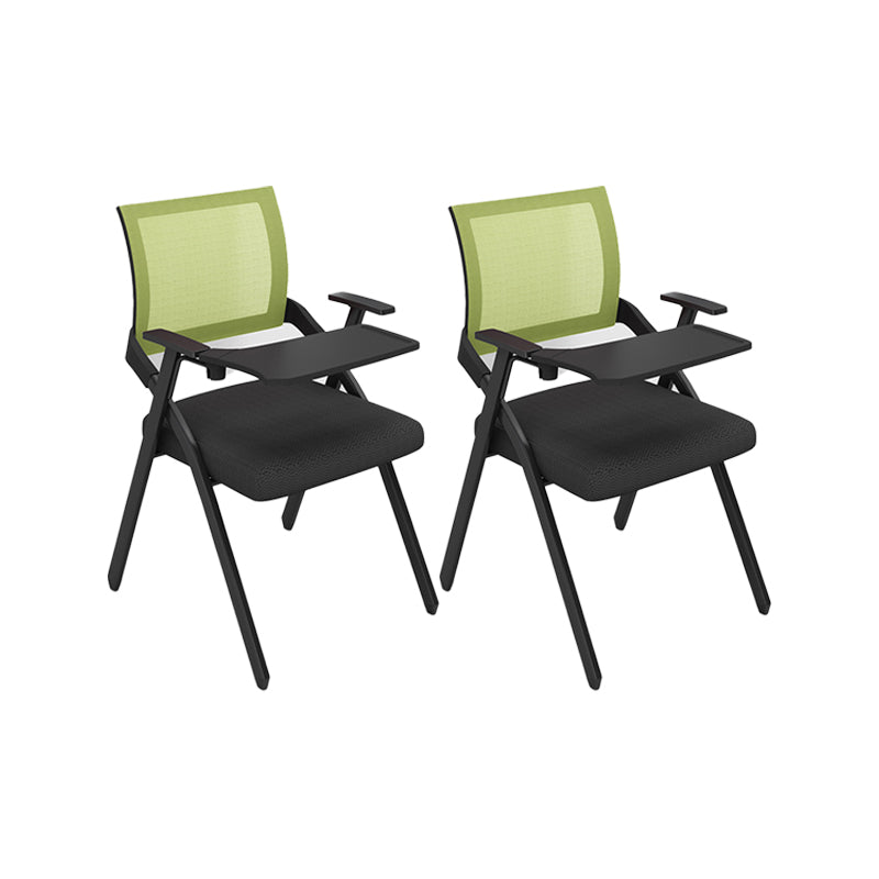 Contemporary Arms Included Conference Chair Mesh-back Chair for Office Green With Writing Pad 2 Piece Set Clearhalo 'furn' 'furn_office_chair' 'Furniture' 'Office Chairs' 'Office Furniture' 'office_chair' 6569429