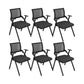 Contemporary Arms Included Conference Chair Mesh-back Chair for Office Black Without Writing Pad 6 Piece Set Clearhalo 'furn' 'furn_office_chair' 'Furniture' 'Office Chairs' 'Office Furniture' 'office_chair' 6569436