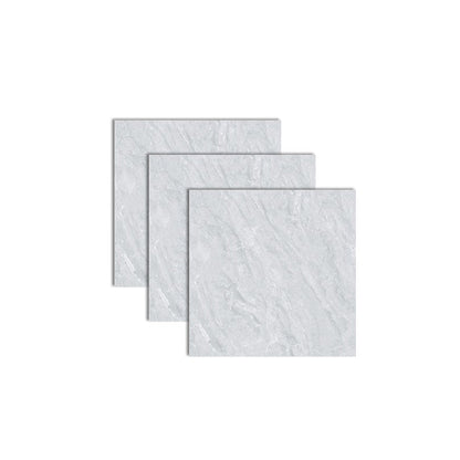 31.5" X 31.5" Square Floor Tile Straight Edge Glazed Design Floor Tile Light Gray