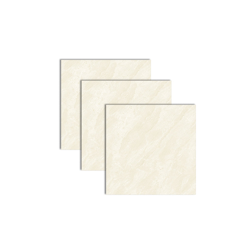 31.5" X 31.5" Square Floor Tile Straight Edge Glazed Design Floor Tile Beige