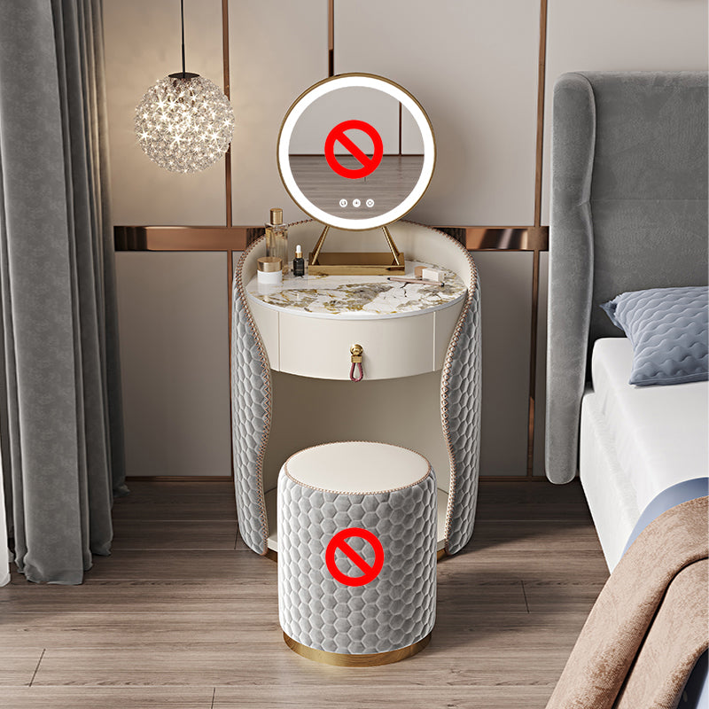 Tocador de piedra tocador tocador gris/tocador de madera maciza con cajón con cajón