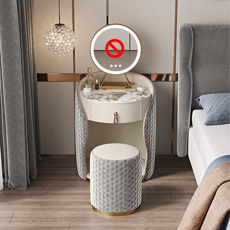 Tocador de piedra tocador tocador gris/tocador de madera maciza con cajón con cajón