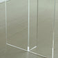 Rectangle Solid Wood Dining Table Modern Acrylic Double Pedestal Table Clearhalo 'Dining Tables & Seating' 'Dining Tables' 'dining_table' 'furn' 'furn_dining_table' 'Furniture' 'Kitchen & Dining Furniture' 6569652