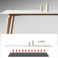 Mid-Century Rectangle Dining Table Solid Wood Legs and Stone Top Dining Table