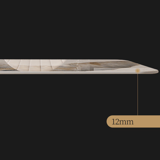 Glam Style Sintered Stone Table Dining Rectangle Table with Metal Legs for Kitchen Clearhalo 'Dining Tables & Seating' 'Dining Tables' 'dining_table' 'furn' 'furn_dining_table' 'Furniture' 'Kitchen & Dining Furniture' 6569735