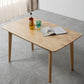 Oak Solid Wood Dining Table Modern Rectangle Dining Table in Natural