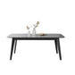 Table à manger extensible rectangulaire Table à manger en pierre moderne pour salle à manger