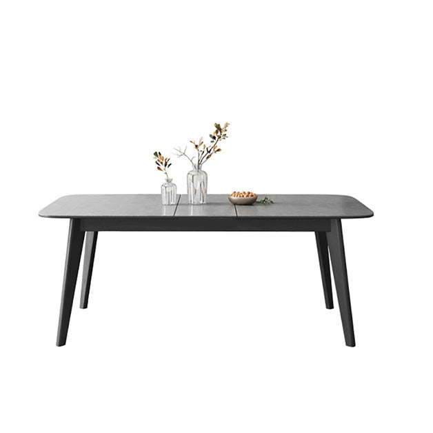 Table à manger extensible rectangulaire Table à manger en pierre moderne pour salle à manger