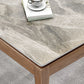 Rectangle Stone Top Dining Table Mid-Century Dining Table for Dining Room Clearhalo 'Dining Tables & Seating' 'Dining Tables' 'dining_table' 'furn' 'furn_dining_table' 'Furniture' 'Kitchen & Dining Furniture' 6569787