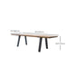 Traditional Luxury Pine Wood Top Dining Table Rectangle Dinette Table for Home