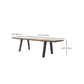 Traditional Luxury Pine Wood Top Dining Table Rectangle Dinette Table for Home