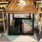 Industrial Brown Dining Table Indoor Rectangle Dinette Table with Metal Frame Clearhalo 'Dining Tables & Seating' 'Dining Tables' 'dining_table' 'furn' 'furn_dining_table' 'Furniture' 'Kitchen & Dining Furniture' 6569869