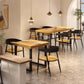 Natural Finish Table with Metal Frame Industrial Solid Wood Top Dining Table Clearhalo 'Dining Tables & Seating' 'Dining Tables' 'dining_table' 'furn' 'furn_dining_table' 'Furniture' 'Kitchen & Dining Furniture' 6569930