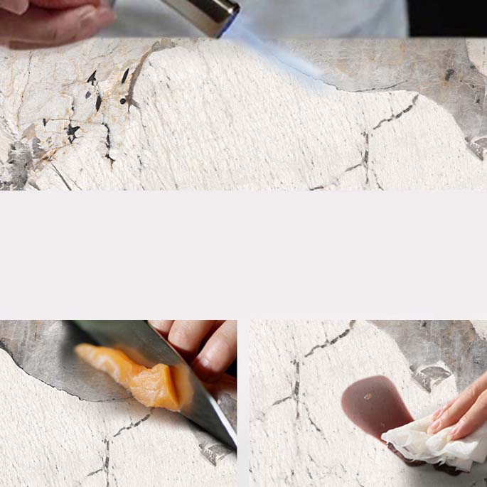 Esstisch aus gesintertem Stein im industriellen Stil, rechteckiger Esstisch für den Heimgebrauch