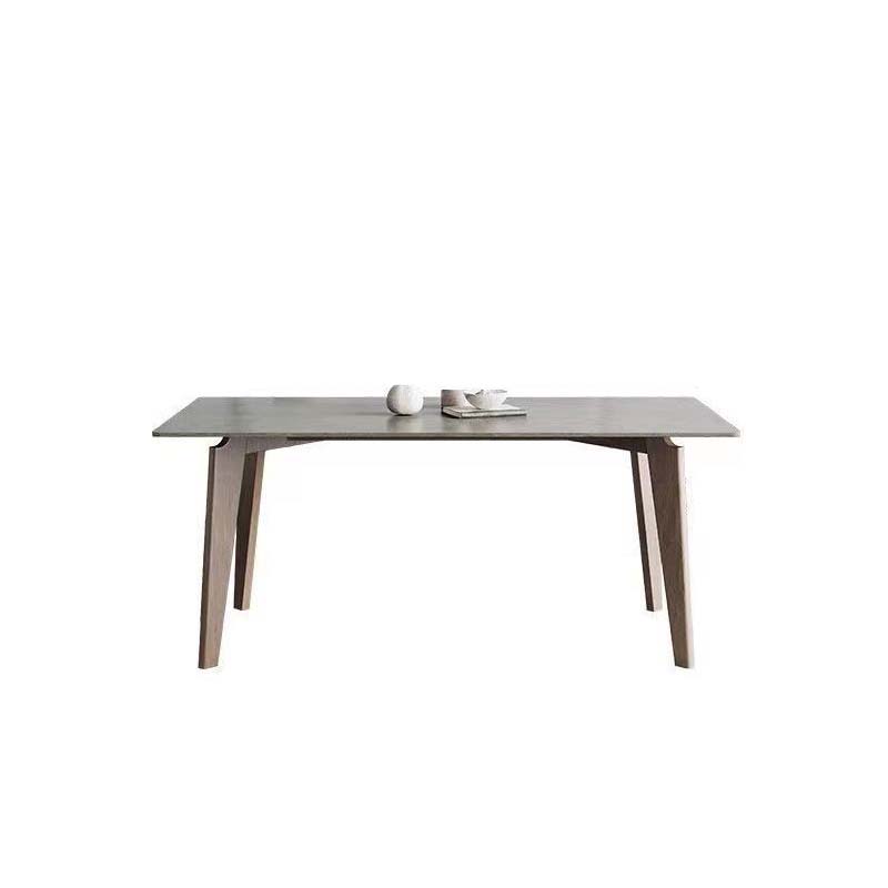 Mesa de comedor moderna de piedra sinterizada, mesa rectangular para uso doméstico