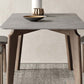 Mesa de comedor moderna de piedra sinterizada, mesa rectangular para uso doméstico