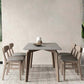 Mesa de comedor moderna de piedra sinterizada, mesa rectangular para uso doméstico
