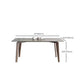 Mesa de comedor moderna de piedra sinterizada, mesa rectangular para uso doméstico