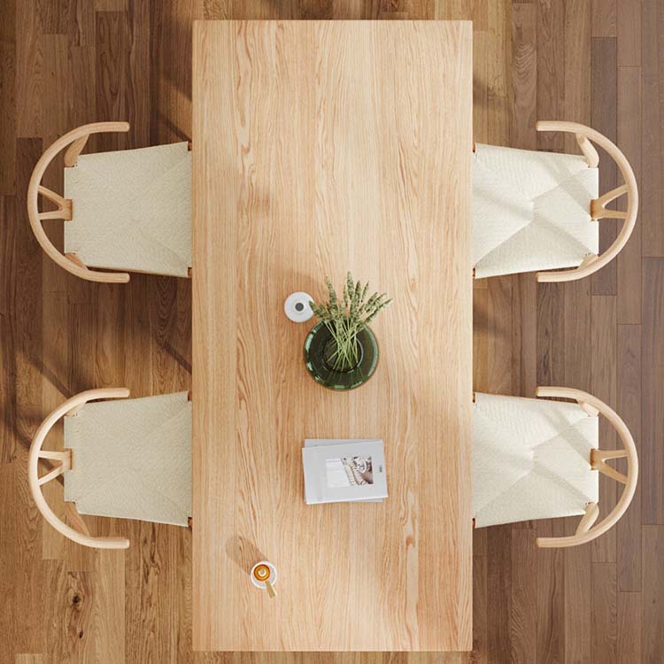 Modern Style Double Pedestal Table Pine Wood Table for Dining Room 78.7"L x 31.5"W x 29.5"H Without Chairs Clearhalo 'Dining Tables & Seating' 'Dining Tables' 'dining_table' 'furn' 'furn_dining_table' 'Furniture' 'Kitchen & Dining Furniture' 6570067