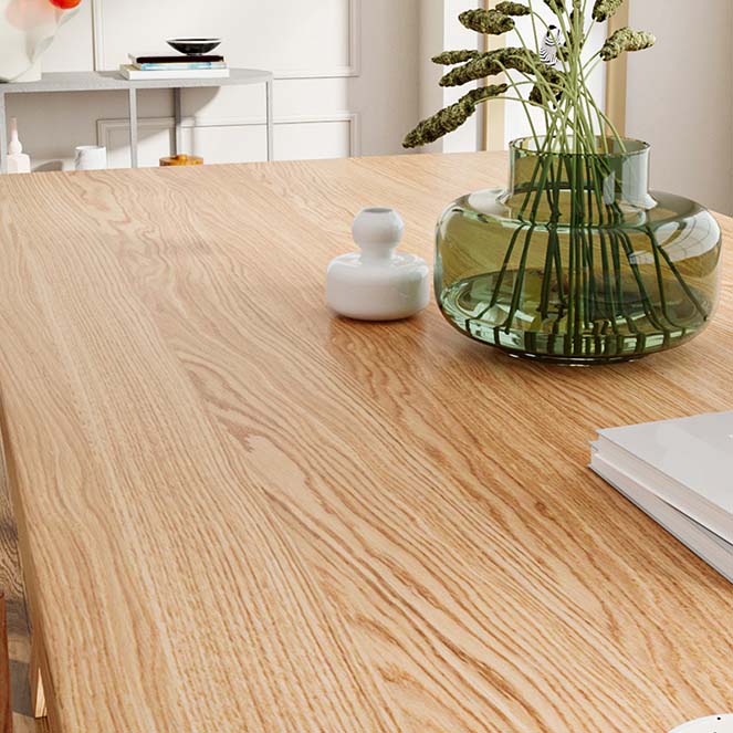 Modern Style Double Pedestal Table Pine Wood Table for Dining Room Clearhalo 'Dining Tables & Seating' 'Dining Tables' 'dining_table' 'furn' 'furn_dining_table' 'Furniture' 'Kitchen & Dining Furniture' 6570074