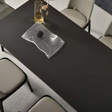Industrial Dining Sintered Stone Table Dining Rectangle Table with Metal Legs for Home Clearhalo 'Dining Tables & Seating' 'Dining Tables' 'dining_table' 'furn' 'furn_dining_table' 'Furniture' 'Kitchen & Dining Furniture' 6570086
