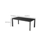 Industrial Dining Sintered Stone Table Dining Rectangle Table with Metal Legs for Home Clearhalo 'Dining Tables & Seating' 'Dining Tables' 'dining_table' 'furn' 'furn_dining_table' 'Furniture' 'Kitchen & Dining Furniture' 6570089