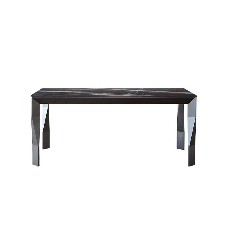 Industrial Dining Table Sintered Stone Rectangle Dining Table for Kitchen Clearhalo 'Dining Tables & Seating' 'Dining Tables' 'dining_table' 'furn' 'furn_dining_table' 'Furniture' 'Kitchen & Dining Furniture' 6570125
